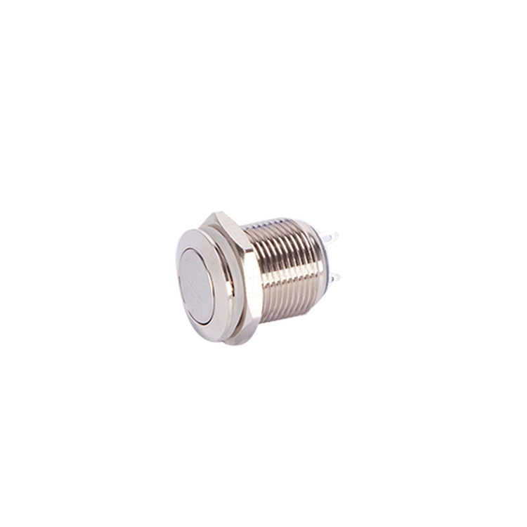 16mm Metal Push Button Switch Self-Locking Latching 2 Pin Push Button Switch