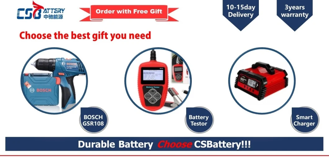 Csbattery 12V105ah Power Supply Sealed Start-Stop Car AGM Battery for Start/Stop-System/Automotive