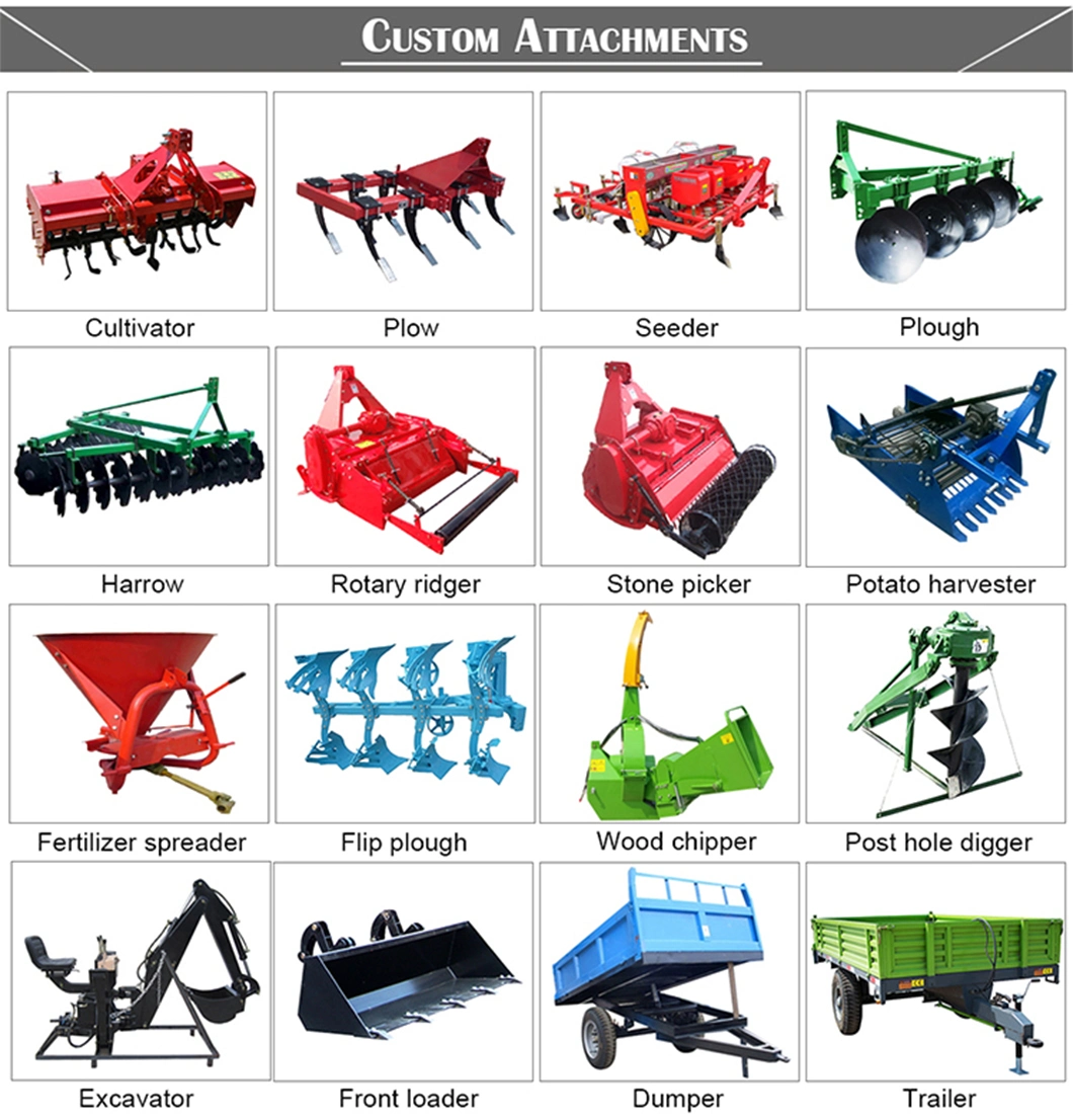 Multiple Model Small Farm Tractor 2X4 Small Tractor 4X4 Tractor Mini Walking Tractor List Price Suppliers