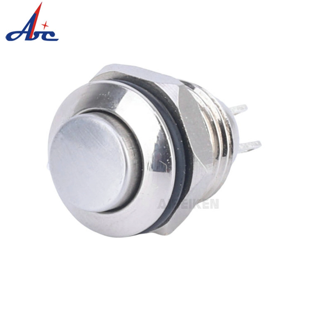 Mini Momentary 1no 10mm Normally Open Electrical 2pin Push Button Switch