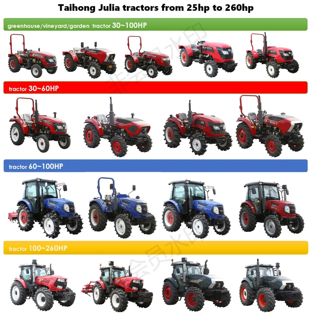 Made in China 4WD 35HP Small Farm Tractor, Mini Tractor, Garden Tractor, Lawn Tractors