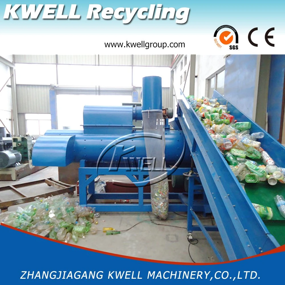 Factory Sale Pet Bottle Label Remover, Label Recycling Separating Machine