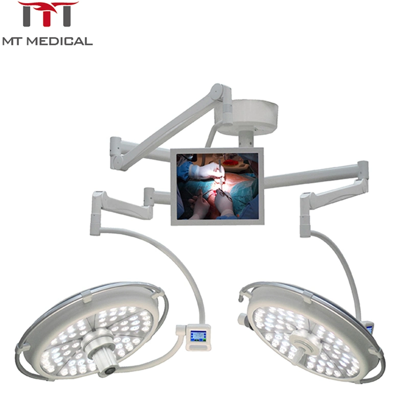 Hospital LED Ceiling Mount Light Double Dome Surgical Operation Lamp