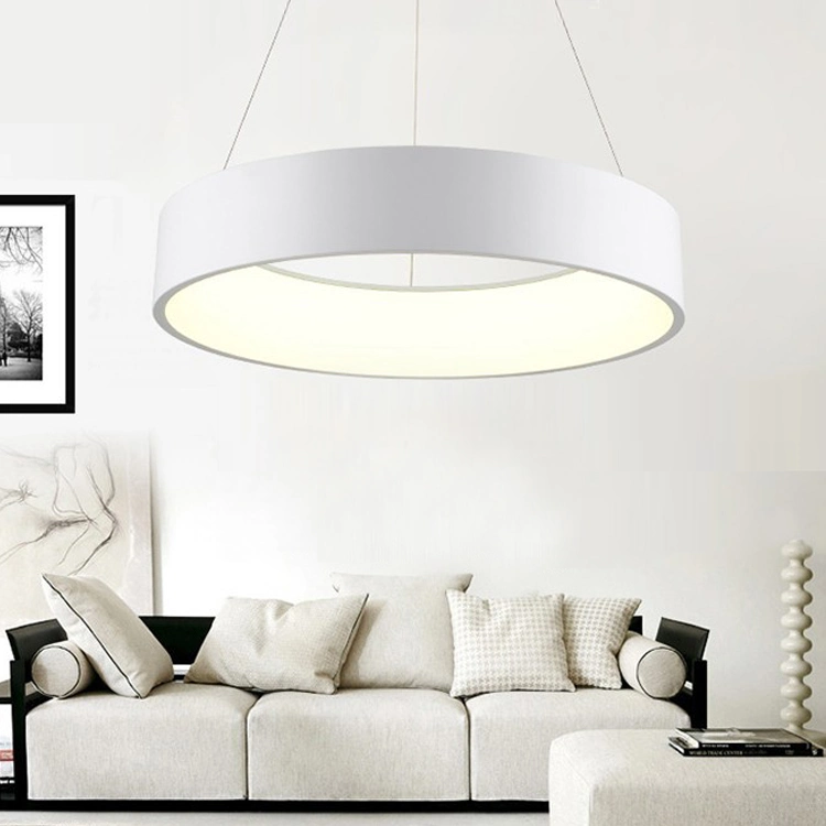 Chandelier Contemporary Ring Acrylic LED Ceiling Light Fixture in Warm Light