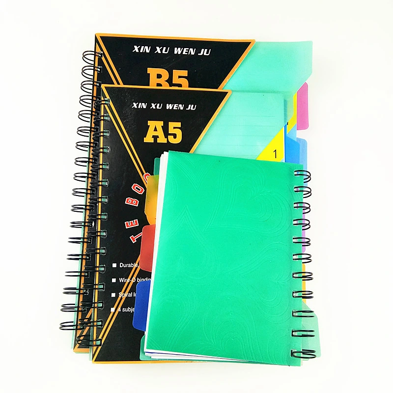 School Student Supplies A4 A5 B5 Customized Size Spiral Notebook