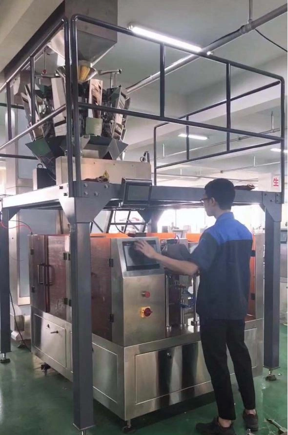 Pouch Filling Sealing Doypack Rotary Grain Premade Bag Filling Sealing Packing Machine