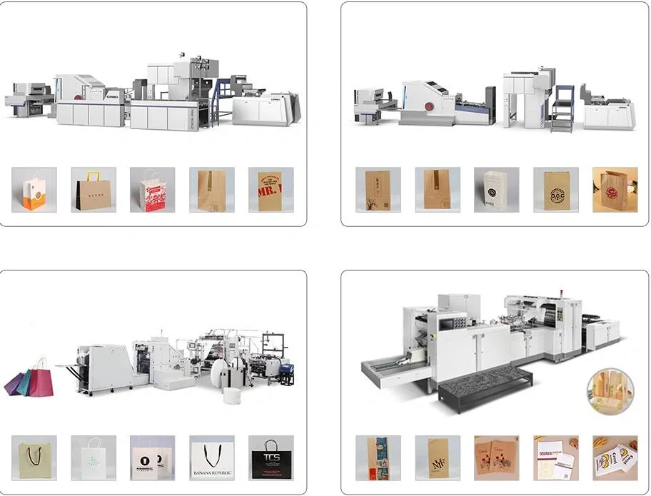 High Speed Automatic Paper Bag Making Machine for Package