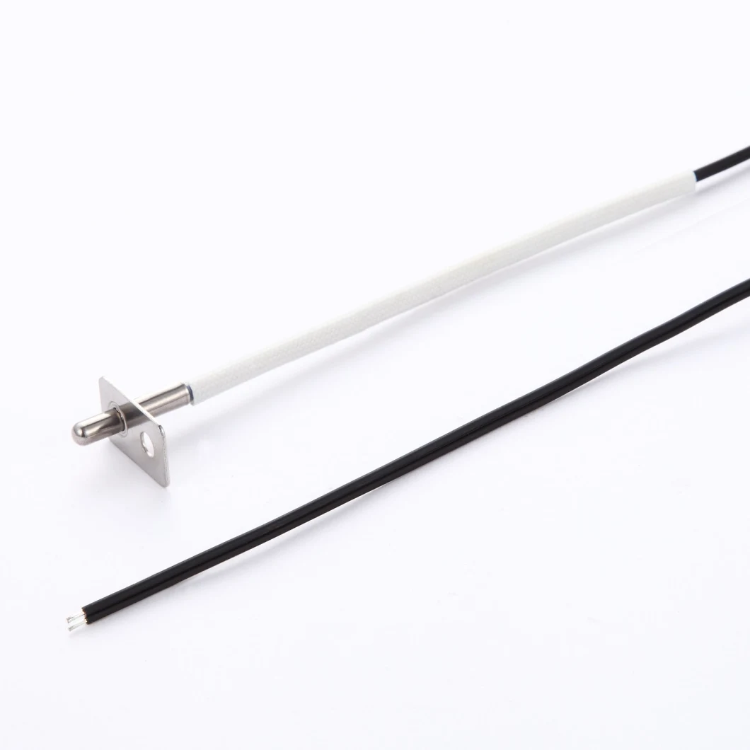 High Temperature Wall Mounted Flange Type Ntc PT100 PT1000 Rtd Temperature Sensor 500c for Oven
