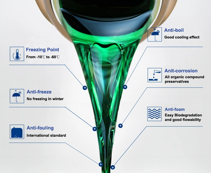 Anti Freeze Coolant Ethylene Glycol Coolant Green Radiator Coolant