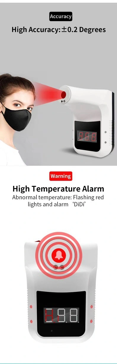 K3 PRO / K3 Automatic Thermometer Wall Mounted Non-Contact Infrared Thermometer Wall-Mounted High Precision Thermometer