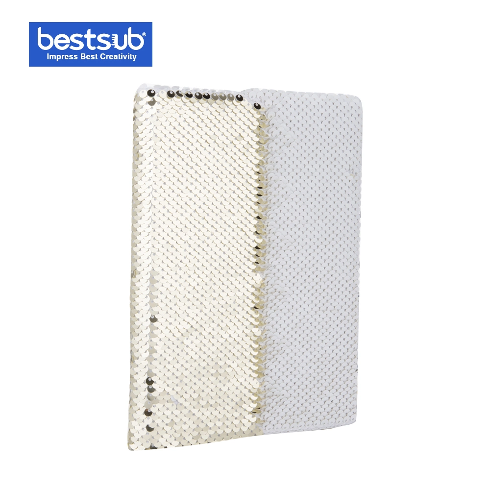 Sublimation A5 Sequin Notebook (Gold W/ White)