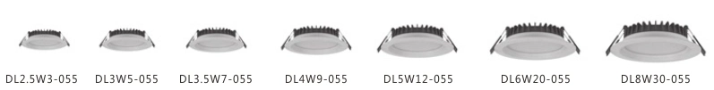Dimmable/Non-Dimmable Aluminum LED Ceiling Light Recessed LED Downlight