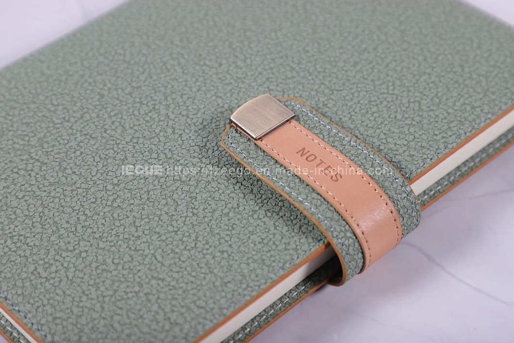 2021 Custom A5 Softcover PU Leather Lined Journal Notebook Personalized Faux Leather Note Book