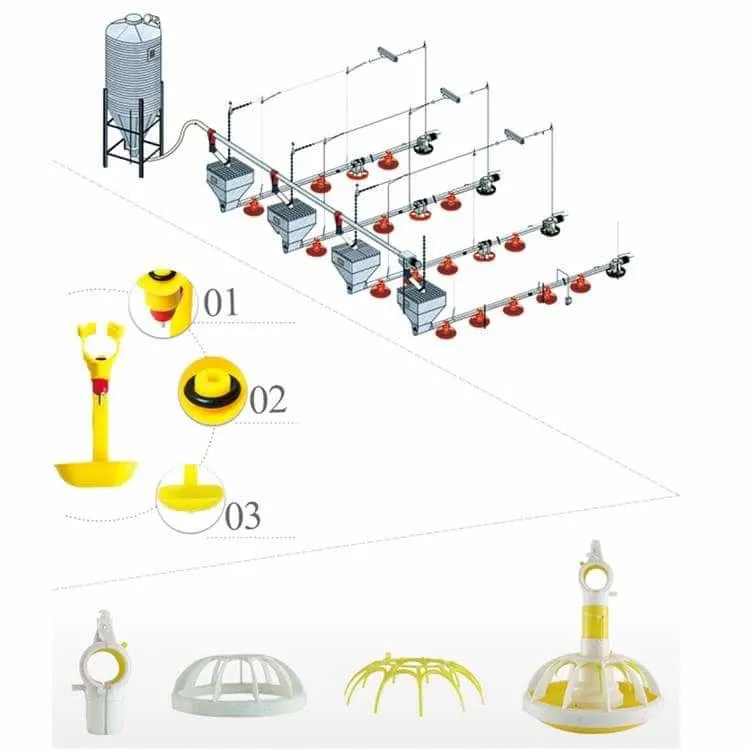 Feeding Line Pig Farming Equipment Automatic Feeding System for Pigs Plastic Quantitative Barrel Cups