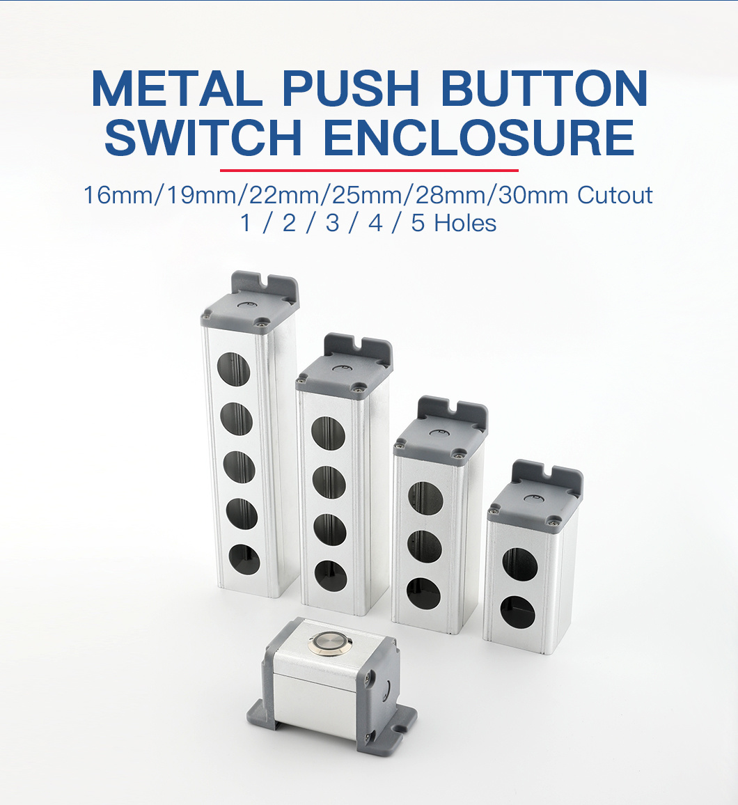 Blue Full Illuminated Plastic Momentary Reset Push Button Switch 22mm