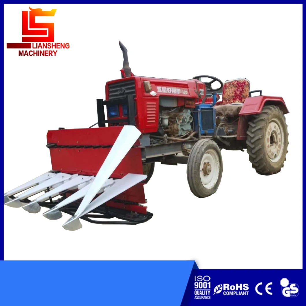 Fodder Grain Harvester Four Wheel Tractor Front Hanging Harvesting Machine Cutting Width 1.5-1.8m