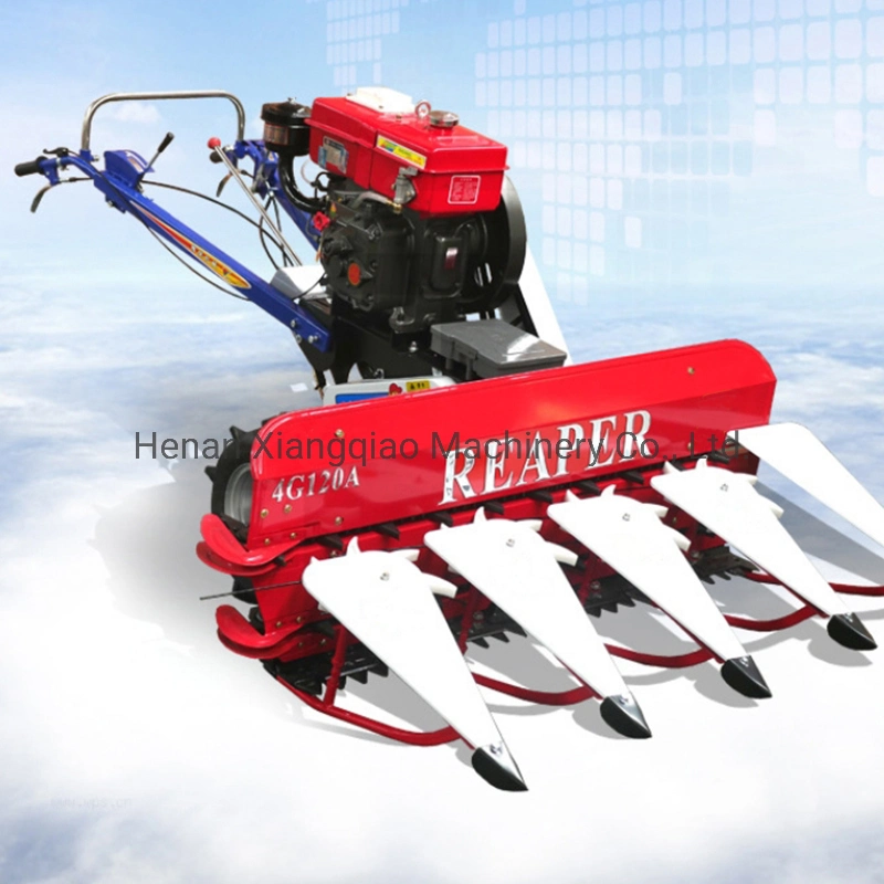 Handle Small Type Diesel Engine Wheat Rice Harvester Grain Harvester