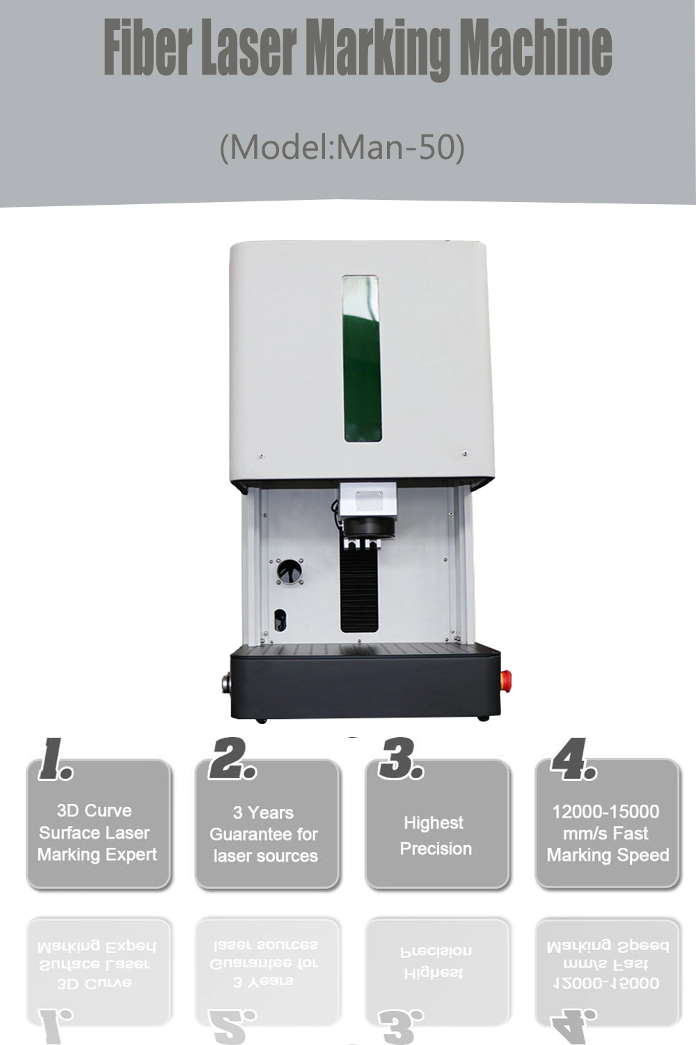 Cheap Price Fiber Laser Marker 10W 20W 30W 50W for Copper Aluminum