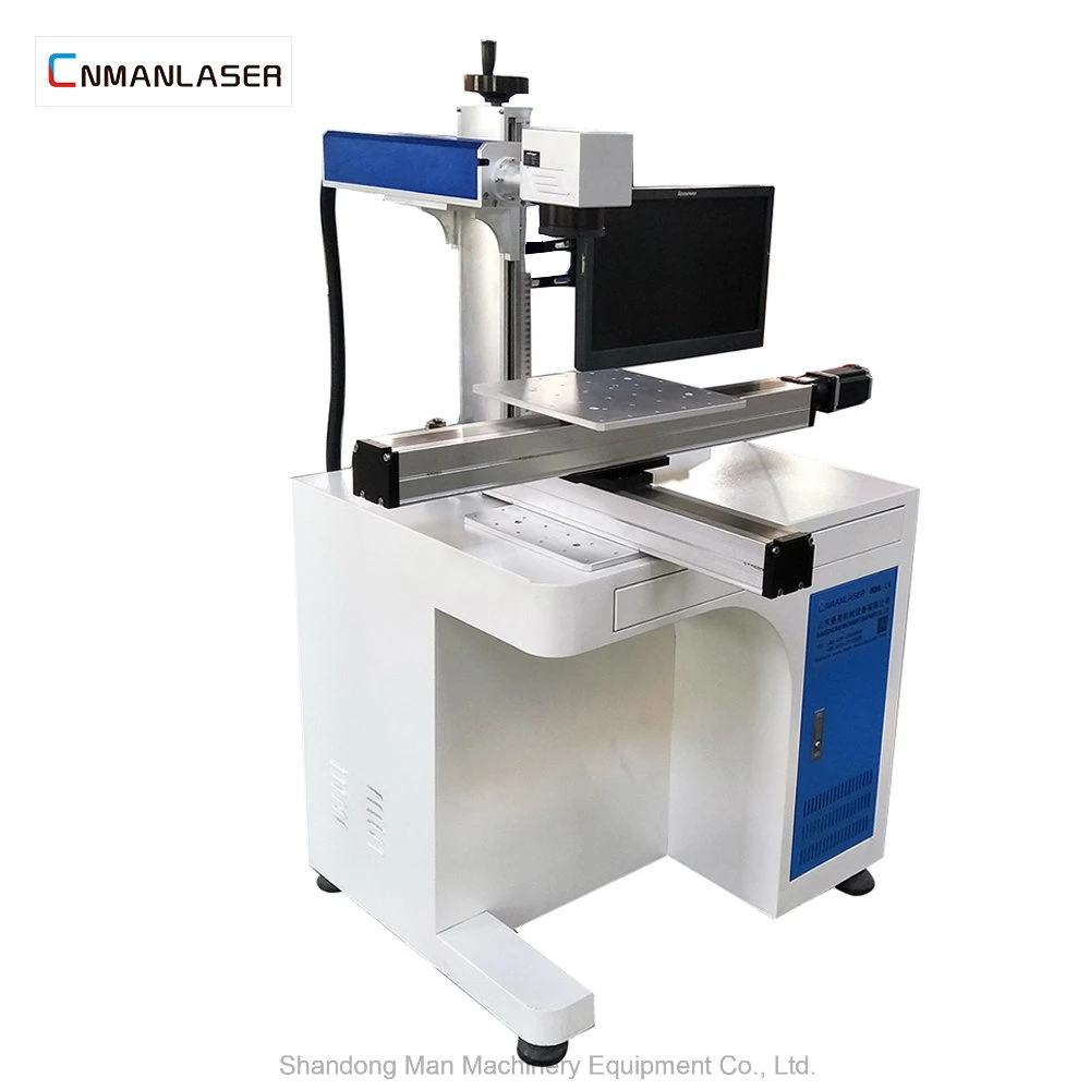 Open Table Gold Silver Laser Marking Machine with 3 Years Warranty