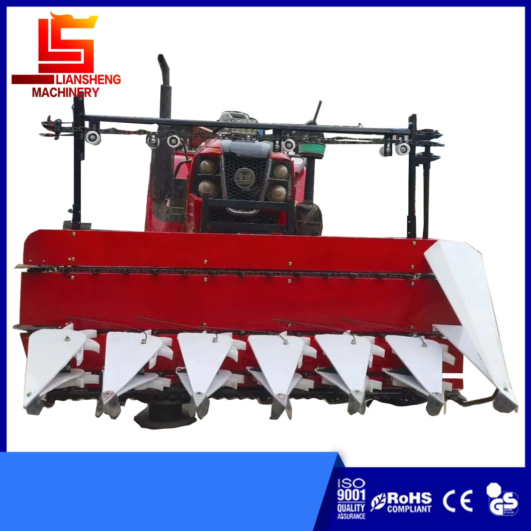 Fodder Grain Harvester Four Wheel Tractor Front Hanging Harvesting Machine Cutting Width 1.5-1.8m