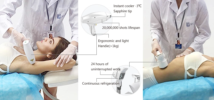 3000W Diode Laser Hair Removal 808 System EOS-Ice Platina Cooling Handle Hair Removal Machine Price