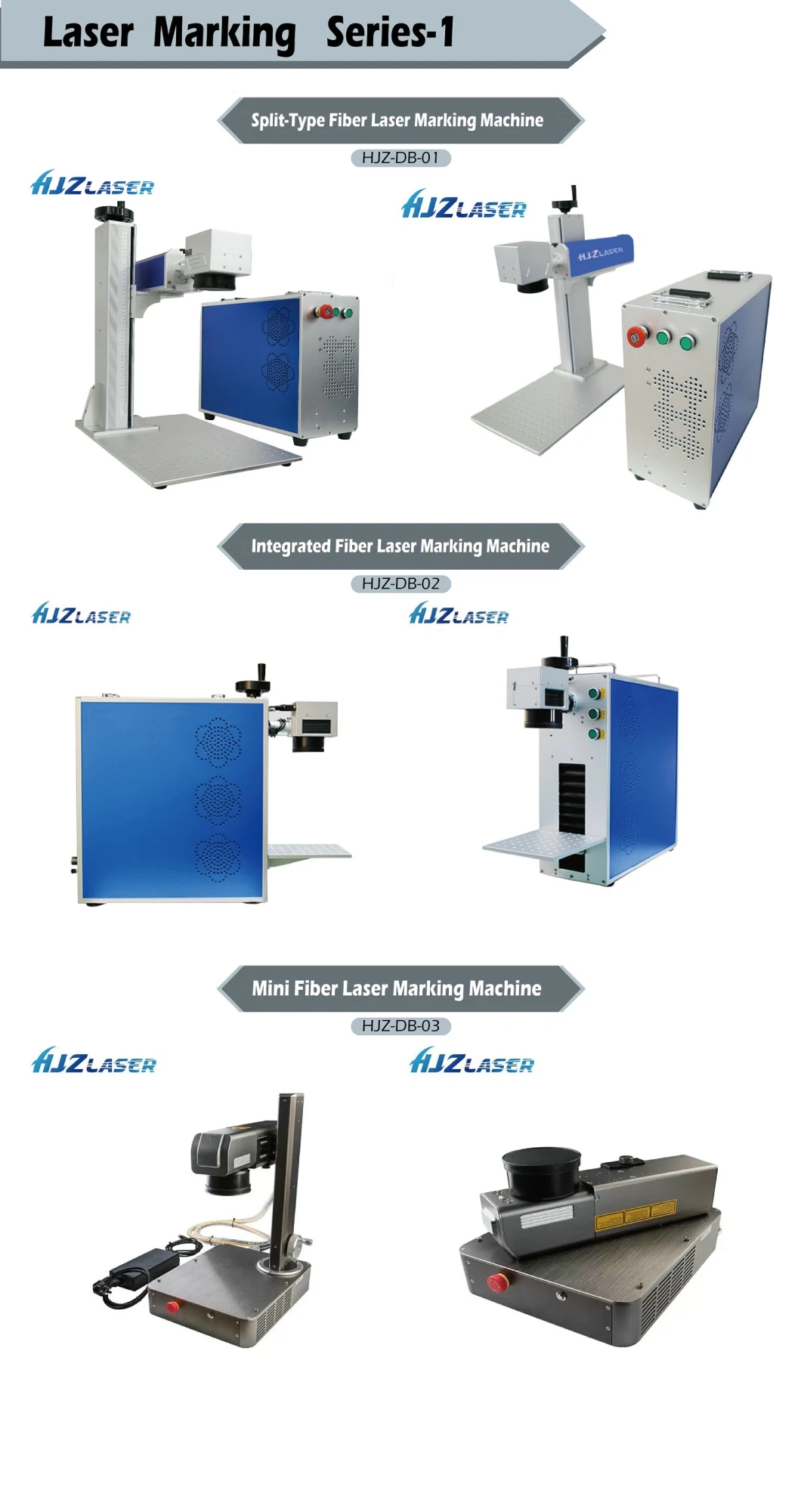 20W 30W 50W 100W Fiber Laser Marking Machine Laser Equipment for Metal Printing and Etching