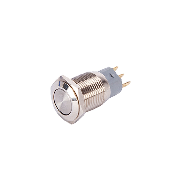 16mm Self Reset LED Light Metal Push Button Switch 5 Pin Push Button Switch