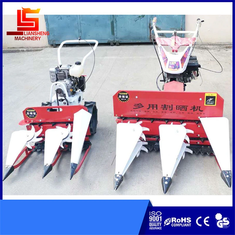 Agricultural Harvester Small Wheat Rice Soybean Harvesting Machine Mini Reaper Gasoline Diesel Harvester