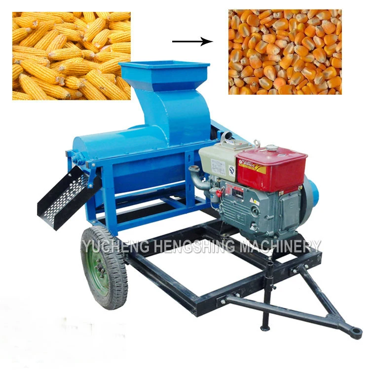 Farm Machinery Diesel Engine Corn Threshing Machine Corn Sheller Thresher for Sale