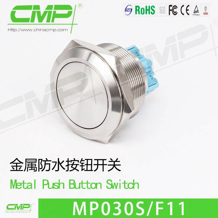 Metal Push Button Switch 30mm Mounting Hole Momentary Switch