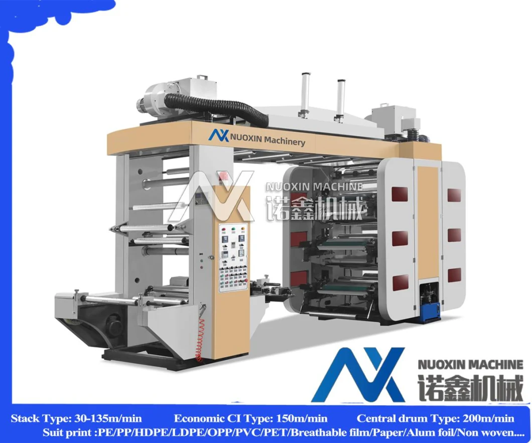 Six Color Courier Bags Printing Machine/Courier Bag Flexographic Printing Machine