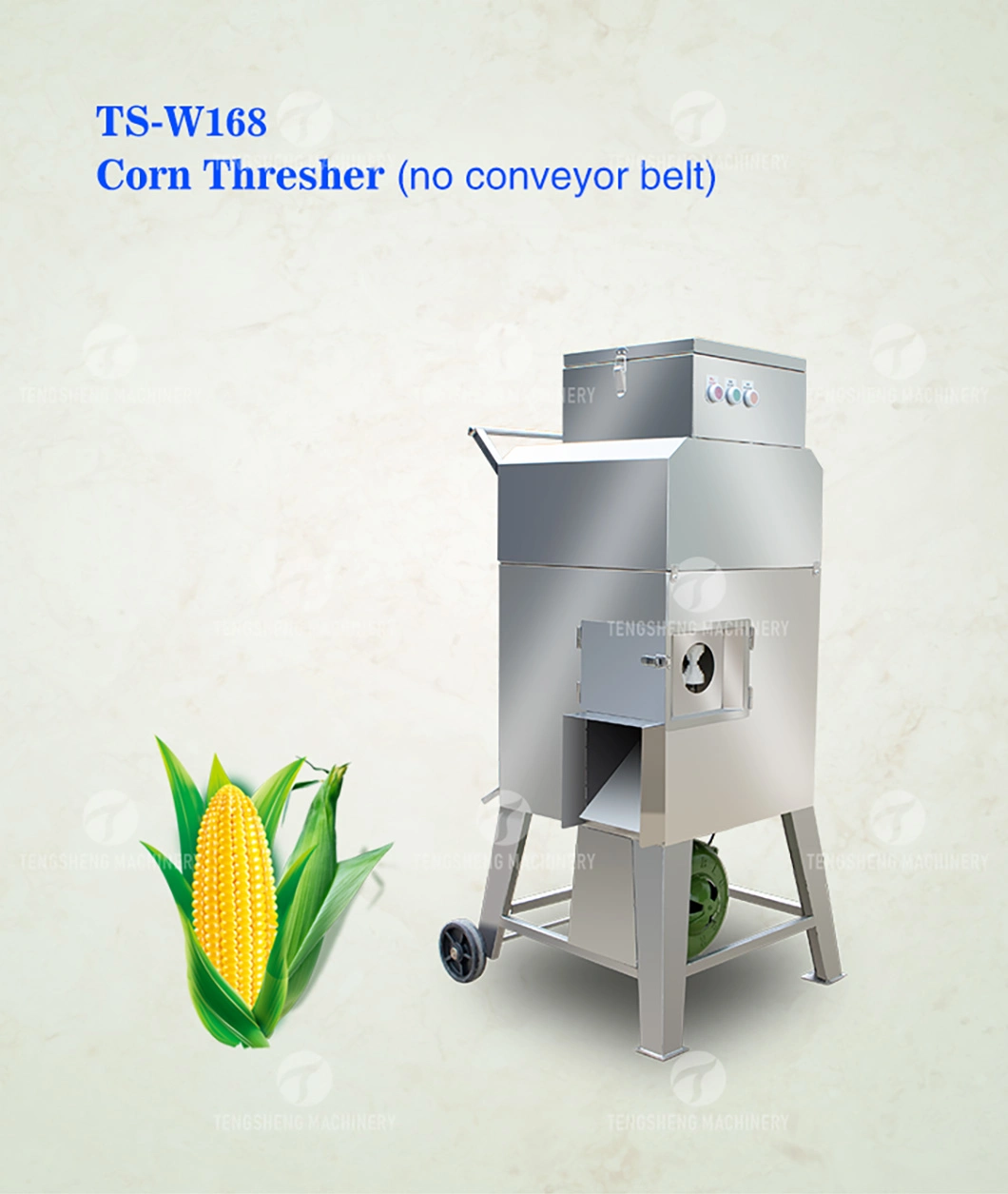 Agricultural Machinery Fresh Corn Thresher Sweet Corn Threshing Machine Corn Sheller Food Proccessor (TS-W168)