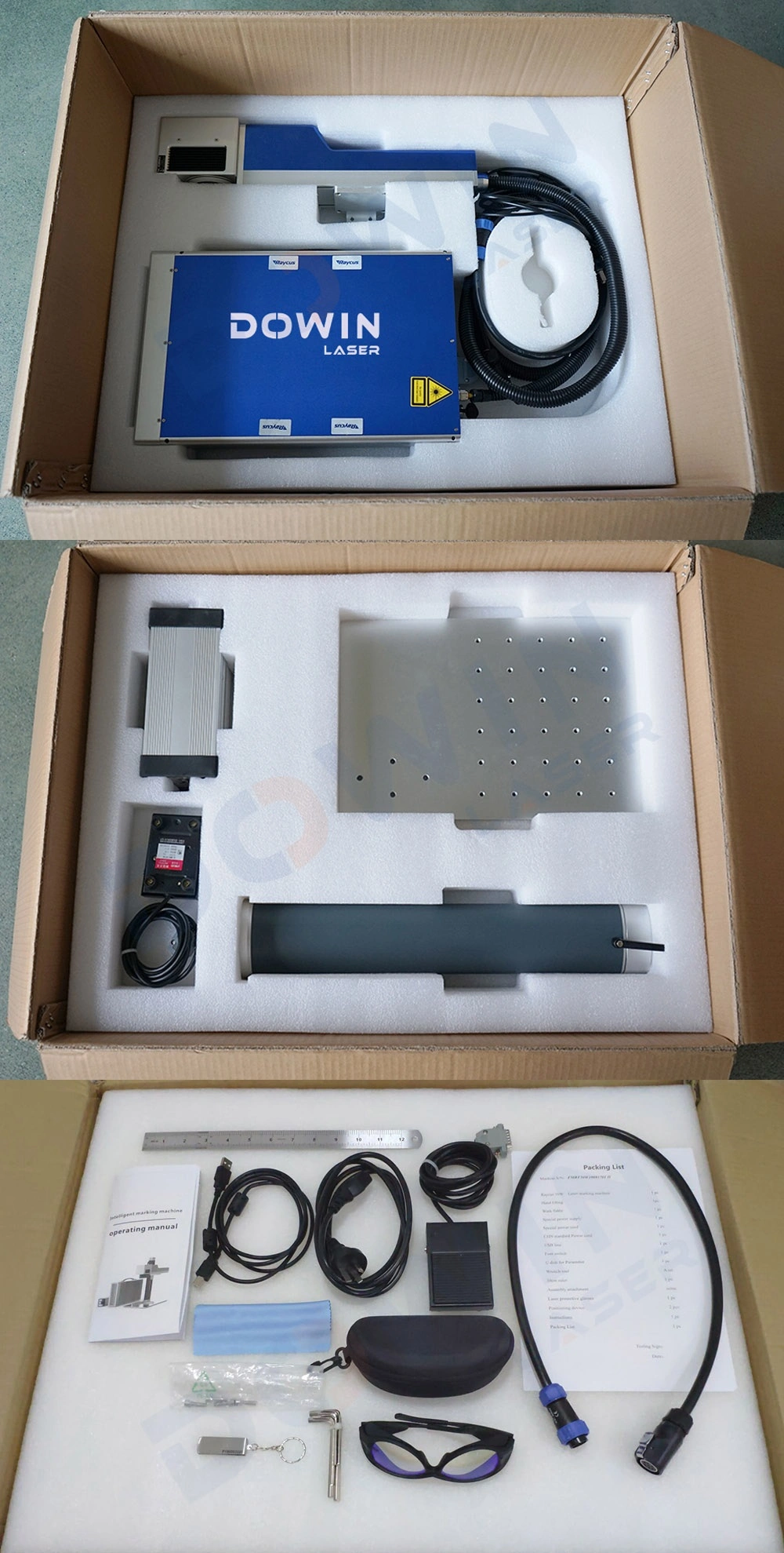 Mini Portable Fiber Laser Marking Machine for Pen Metal Marking 20W 30W