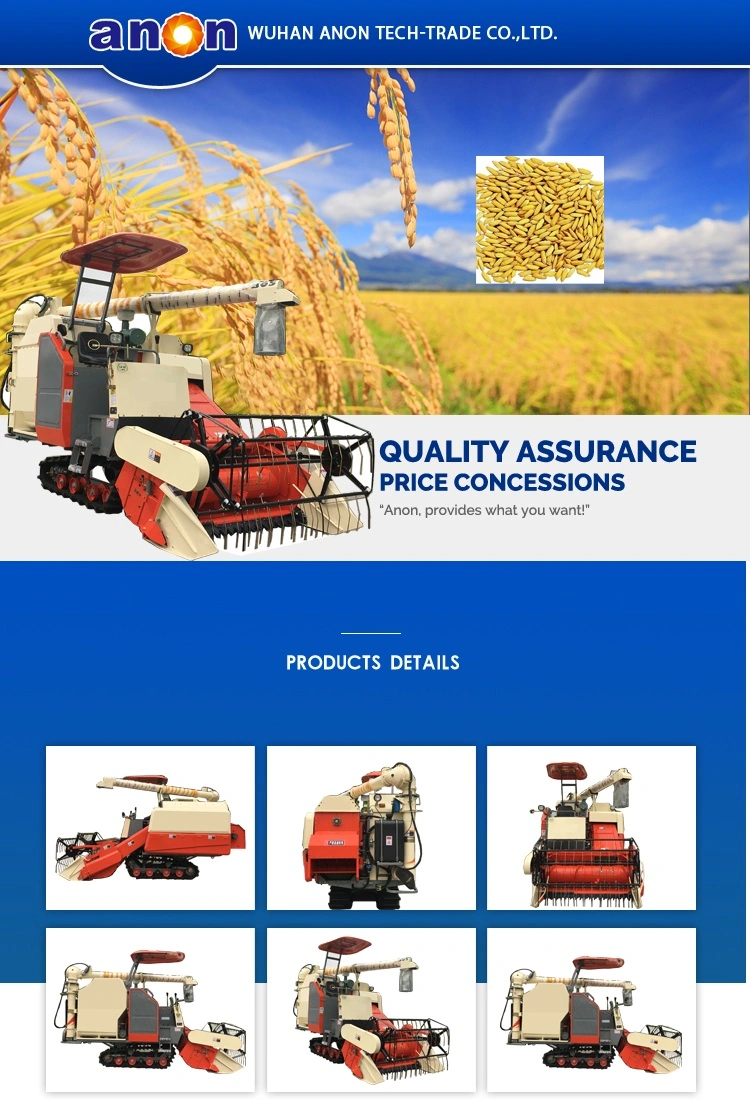 Anon Most Popular China Made Small Harvester Combine Harvester Paddy Rice Harvester