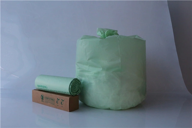 100%Biodegradable Compostable Plastic Bag Made From Corn Starch/PLA/Pbat Garbage/Shopping Bag Garbage Bag