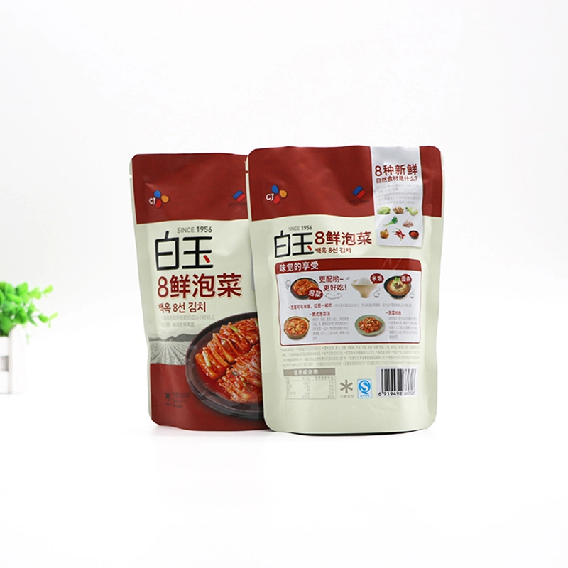 Laminated Stand up Zipper Food Pouch & Three Side Sealing Pouch Packaging Aluminium Foil Lined Bags