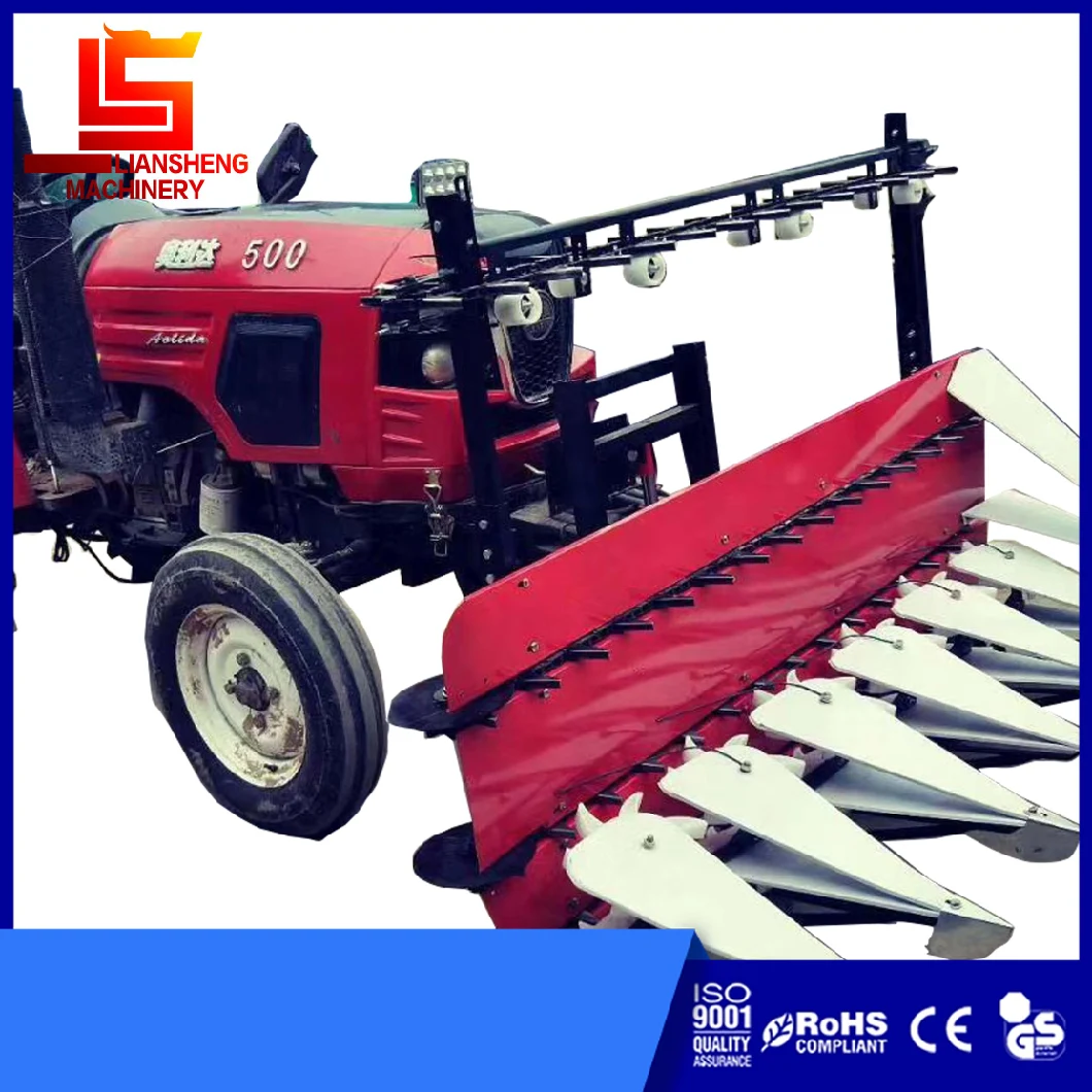 Fodder Grain Harvester Four Wheel Tractor Front Hanging Harvesting Machine Cutting Width 1.5-1.8m