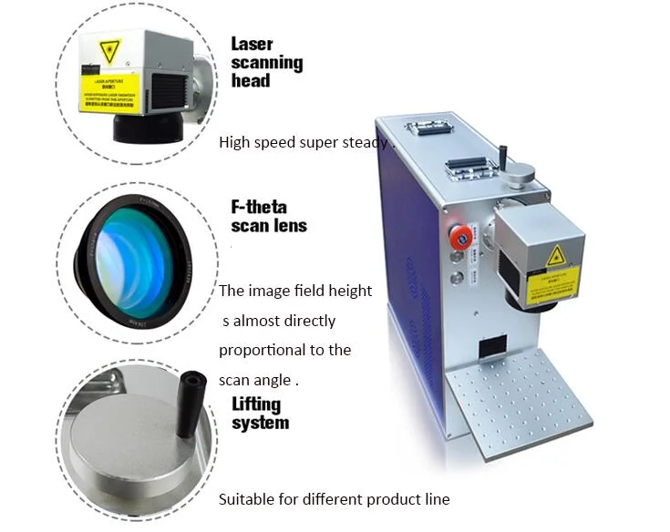 Portable Industrial Serial Number Logo 20W Laser Marking Machine