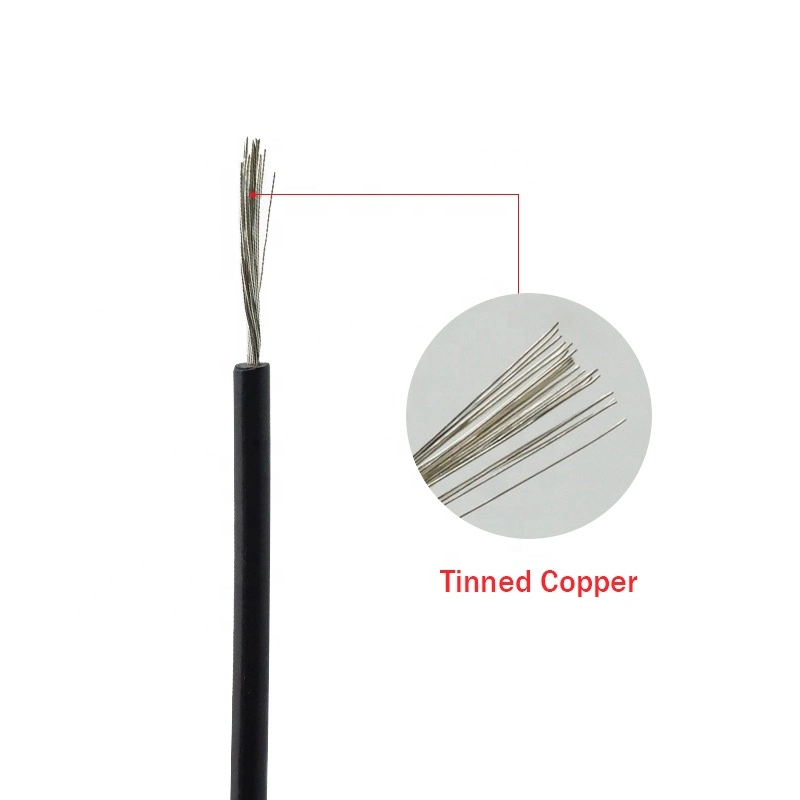 High Temperature Flexible Stranded Copper Sensor Electric Wire UL 1007 Single Core PVC Insulated Wire