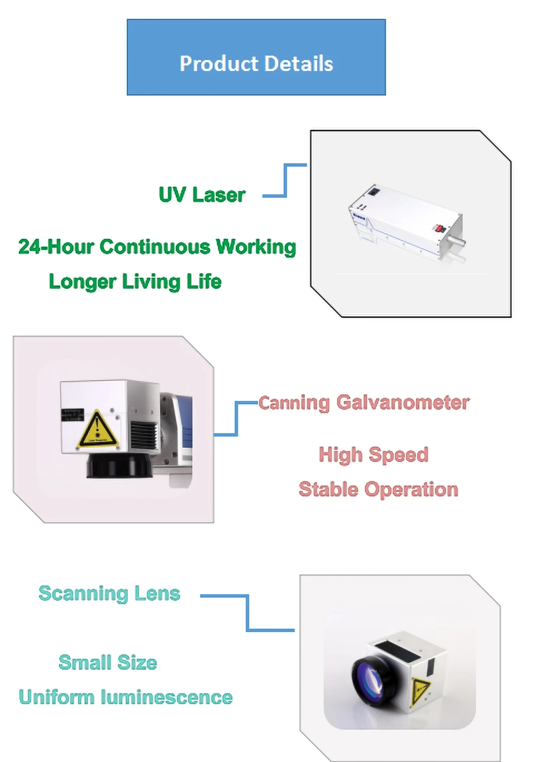 5W UV Vision Laser Marking Machine with Conveyor Belt