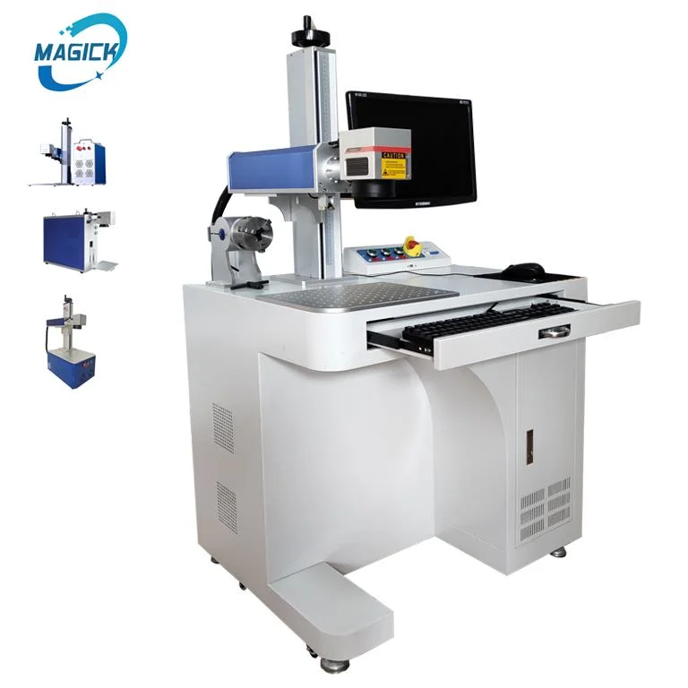 Jpt Fiber Laser Marking Machine 30W 60W 100W 120W Mopa M7 Laser Marking and Cutting Metal Machine for Jewelry Watch