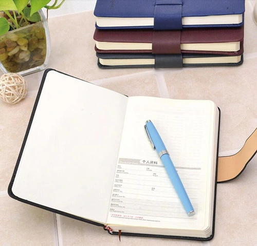 Custom Blank Diary Notepad Hardcover A5 PU Leather Writing Journal Notebook