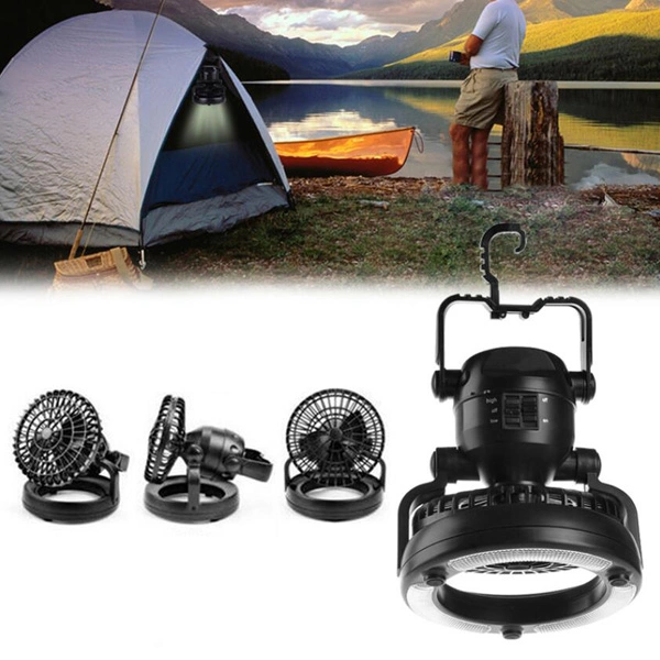 2 in 1 Camping Tent Fan Light Camping Lantern with Ceiling Fan