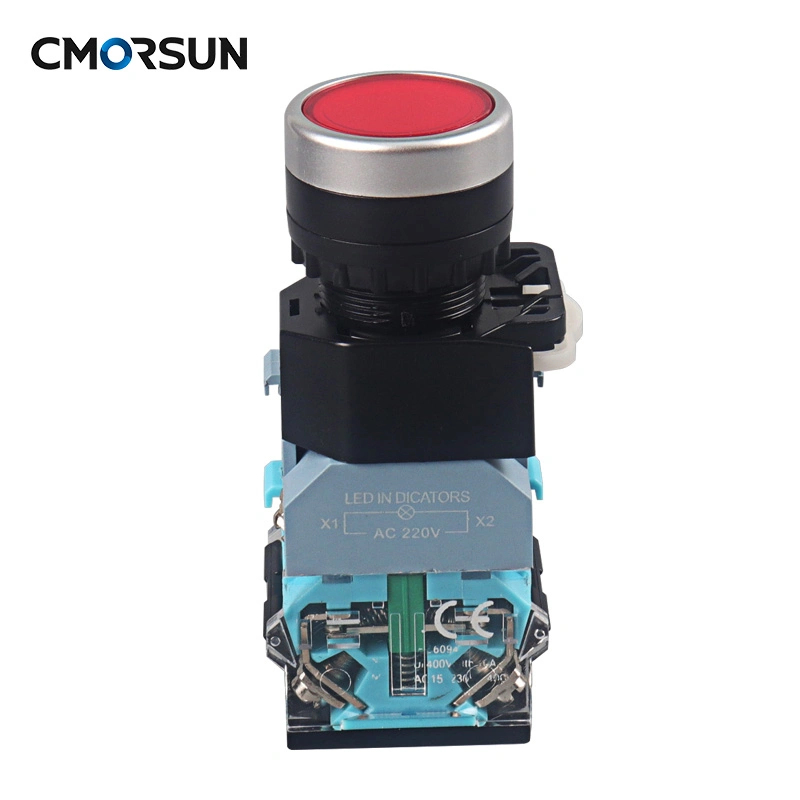Cmorsun 1no 1nc Starter Stop Push Button Switch La38 Automatic Reset Pushbuttonmomentary Self-Resetting Push Button