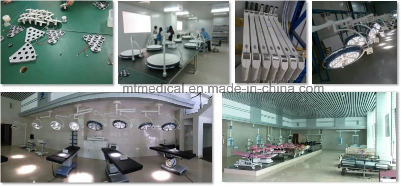 Hospital LED Ceiling Mount Light Double Dome Surgical Operation Lamp