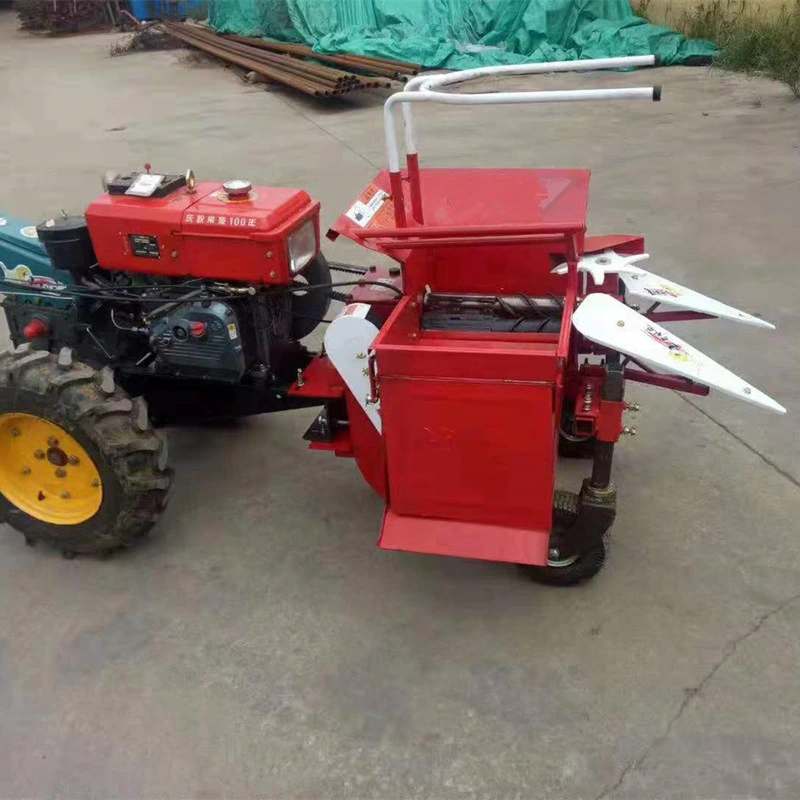 Mini Corn Combine Harvester Corn Harvester and Peeler Machine Straw Smash