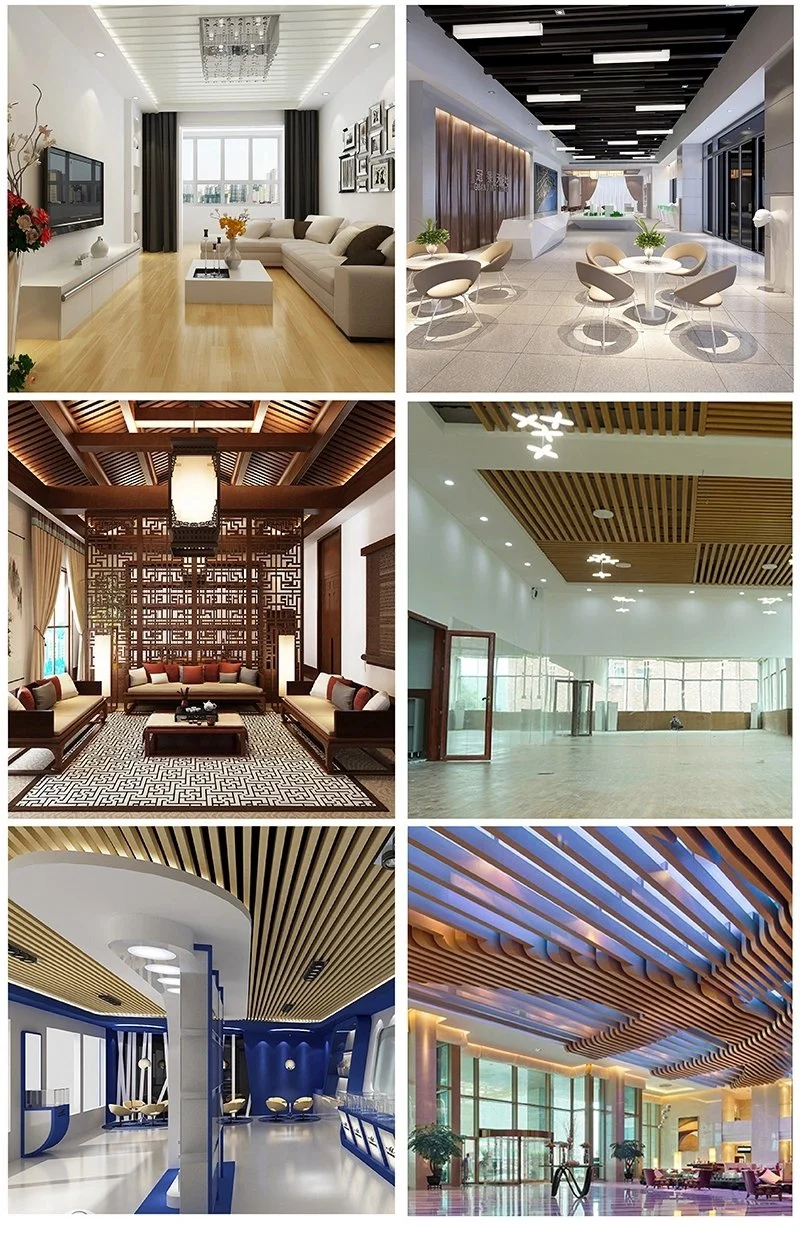 Restaurant WPC Timber Tubes and Modern Design Indoor Decorative Ceiling Beams/WPC Ceiling Tile