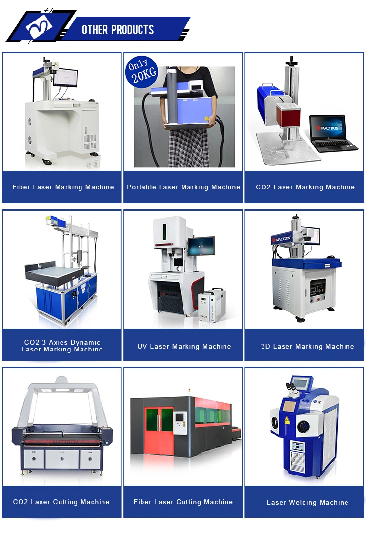 China Fiber Laser Marking Machine for Metal 30W Raycus Fiber Laser Marking Machine