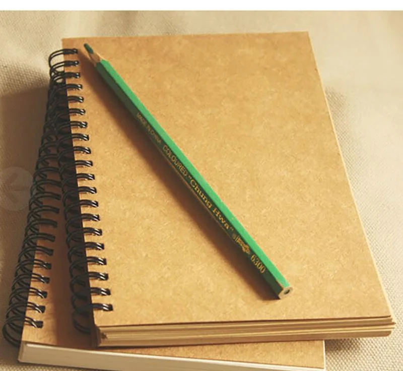 Guang Dong Custom Kraft Paper Notebooks, A5 Spiral Notebook