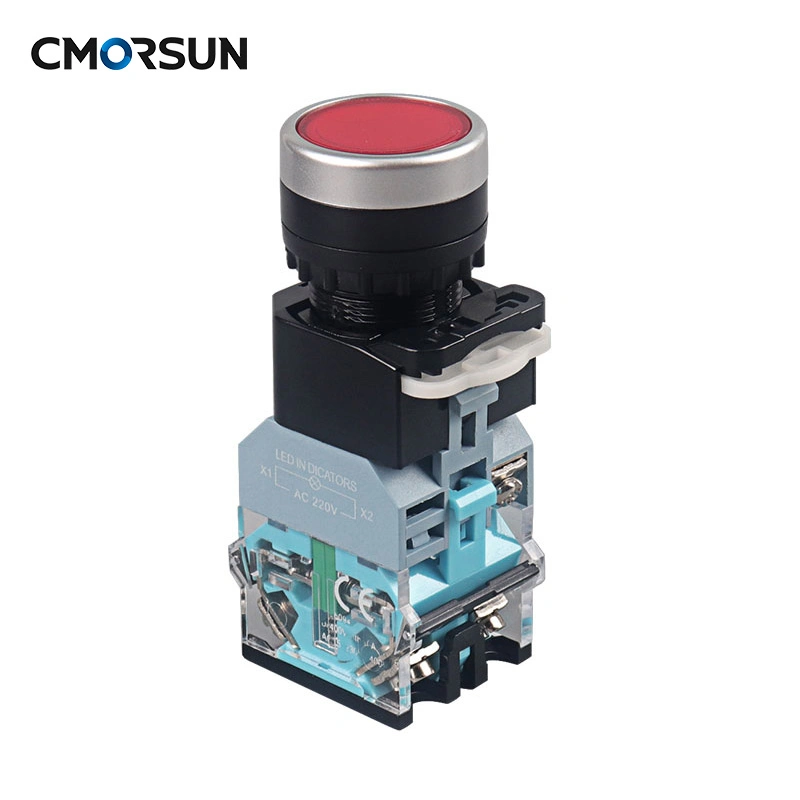 Cmorsun 1no 1nc Starter Stop Push Button Switch La38 Automatic Reset Pushbuttonmomentary Self-Resetting Push Button